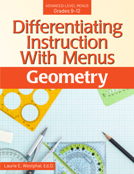 Paperback Differentiating Instruction with Menus: Geometry (Grades 9-12) Book