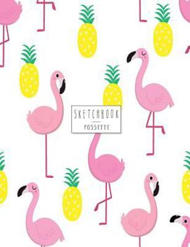 Paperback sketchbook: Cute flamingo cover (8.5 x 11) inches 110 pages, Blank Unlined Paper for Sketching, Drawing, Whiting, Journaling & Doo Book