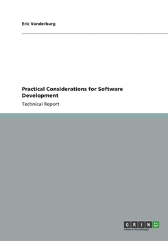 Paperback Practical Considerations for Software Development Book