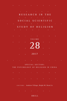 Hardcover Research in the Social Scientific Study of Religion, Volume 28 Book