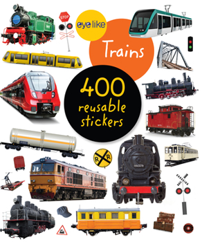 Paperback Eyelike Stickers: Trains Book