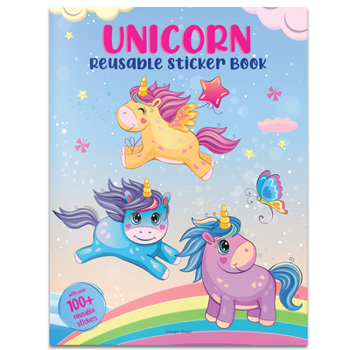 Paperback Unicorn World: Reusable Sticker Book