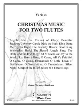 Paperback Christmas Music for Two Flutes Book