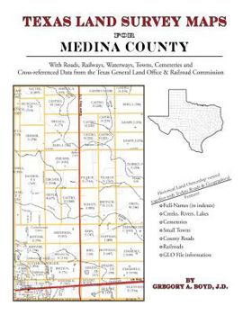 Paperback Texas Land Survey Maps for Medina County Book