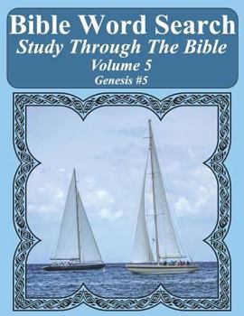 Paperback Bible Word Search Study Through The Bible: Volume 5 Genesis #5 [Large Print] Book