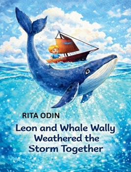 Hardcover Leon and Whale Wally Weathered the Storm Together [Large Print] Book