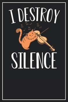 Paperback I destroy silence: Lined Notebook Journal, 120 Pages, Size 6x9 inches, White blank Paper Book