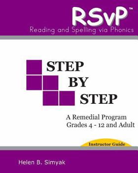 Paperback RSvP - Step by Step - Instructor Guide: RSvP - Reading and Spelling via Phonics Book