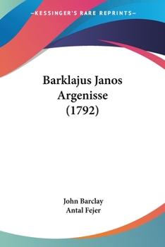 Paperback Barklajus Janos Argenisse (1792) [Hebrew] Book