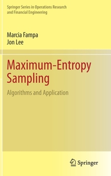 Hardcover Maximum-Entropy Sampling: Algorithms and Application Book