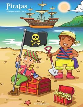 Paperback Piratas libro para colorear 1, 2 & 3 [Spanish] Book