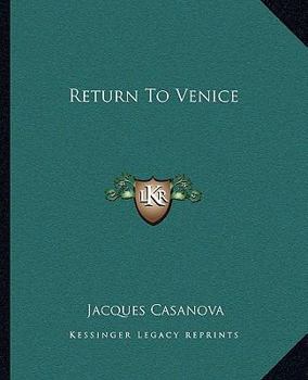 Paperback Return To Venice Book