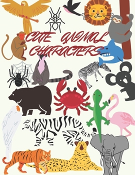 Cute Animal Characters : Sketch Book, Drawings for Girls and Boys (110 Pages,No Blank, 8,5 X 11)