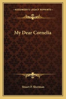 Paperback My Dear Cornelia Book