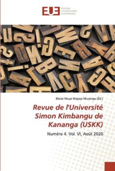 Paperback Revue de l'Université Simon Kimbangu de Kananga (USKK) [French] Book