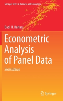 Hardcover Econometric Analysis of Panel Data Book