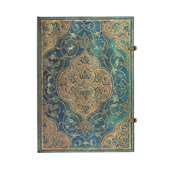 Home Paperblanks Turquoise Chronicles Hardcover Grande Unlined Clasp Closure 128 Pg 120 GSM Book