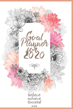 Goal Planner 2020 For. Daily and monthly Planner. With To Do’s, Notes, Habit Tracker & Gratitude. January 2020 - December 2020-: Pink Goal Planner for 2020. daily and monthly  planner. 365 pages.
