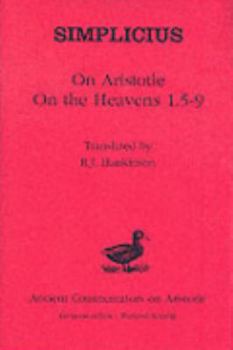 Hardcover Simplicius: On Aristotle On the Heavens 1.5-9 Book