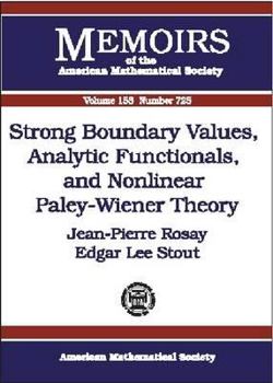 Paperback Strong Boundary Values, Analytic Functionals, and Nonlinear Paley-Wiener Theory Book