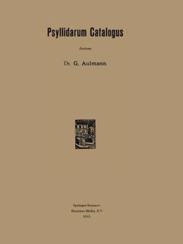 Paperback Psyllidarum Catalogus [German] Book