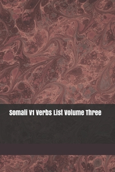 Paperback Somali V1 Verbs List Volume Three Book