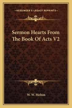 Paperback Sermon Hearts From The Book Of Acts V2 Book