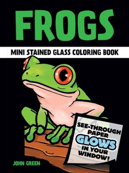 Paperback Frogs Stained Glass Coloring Book