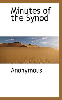 Paperback Minutes of the Synod Book
