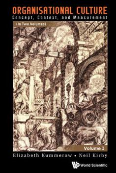 Hardcover Organisational Culture: Concept, Context, and Measurement (in Two Volumes) Book