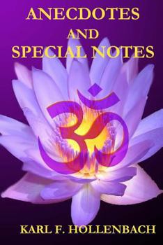 Paperback Anecdotes and Special Notes Book