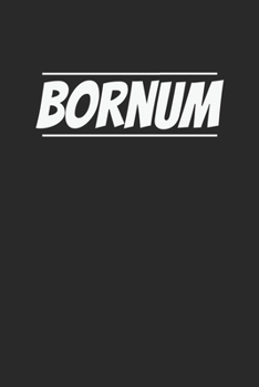 Bornum: Notizblock A5 120 Seiten | Weiße Seiten mit tollem Rahmen an den Ecken (German Edition)