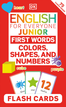 Cards English for Everyone Junior First Words Colors, Shapes and Numbers Flash Cards Book