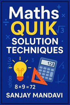 Paperback Maths: Quik Solution Techniques Book