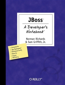 Paperback Jboss: A Developer's Notebook Book