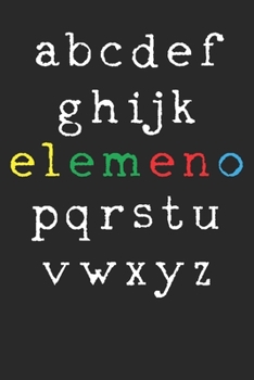 Paperback Notebook: English Teacher Elemeno Dot Grid 6x9 120 Pages Book