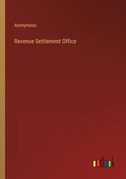 Paperback Revenue Settlement Office Book
