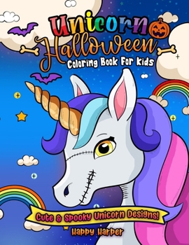 Paperback Unicorn Halloween Coloring Book