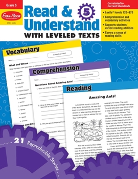 Paperback Read and Understand with Leveled Texts, Grade 5 Teacher Resource Book