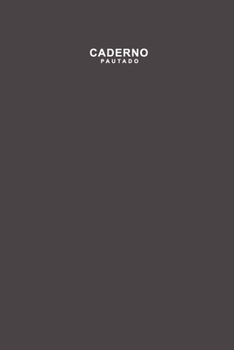 Paperback Caderno Pautado: Livro Para Escrever Cinzento [Portuguese] Book