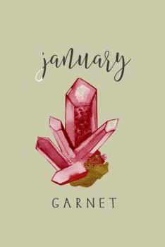 Paperback January Birthstone Garnet: 120-Page Lined Birthstone Journal Notebook Book