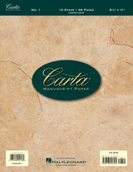 Paperback Carta Manuscript Paper No. 1 - Basic Book
