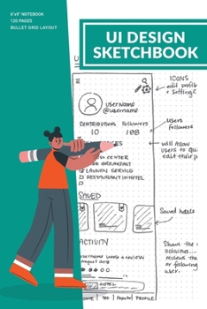 Paperback UI Design Sketchbook Book