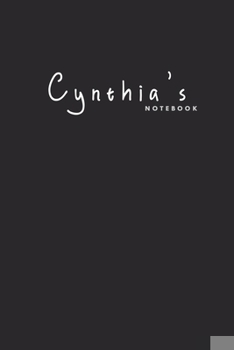 Paperback Cynthia's notebook: Personalized Scrapbook for Women named Cynthia Book