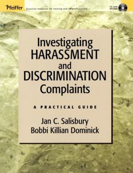 Paperback Investigating Harassment and Discrimination Complaints: A Practical Guide Book
