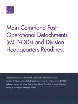 Paperback Main Command Post-Operational Detachments (MCP-ODs) and Division Headquarters Readiness Book