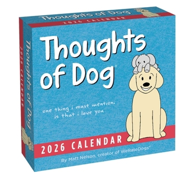 Paper Catalog Thoughts of Dog 2026 Day-To-Day Calendar Book