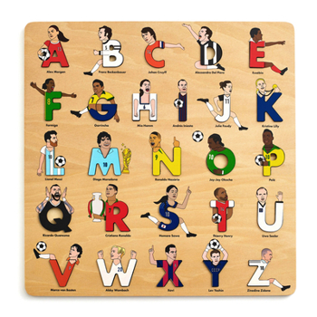 Misc. Soccer Legends Wooden Alphabet Puzzle Book