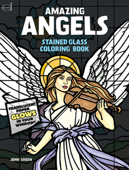 Paperback Amazing Angels Stained Glass Coloring Book