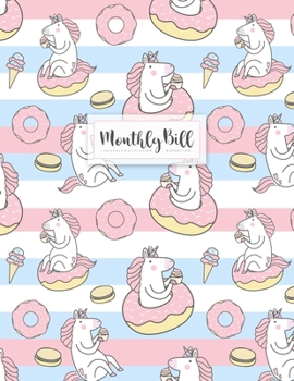 Monthly Bill Planner: Monthly Budget Planning & Expense Tracker Bill Organizer or Finance Weekly and Daily Notebook with Debt Payment Log (Money Account Savings)